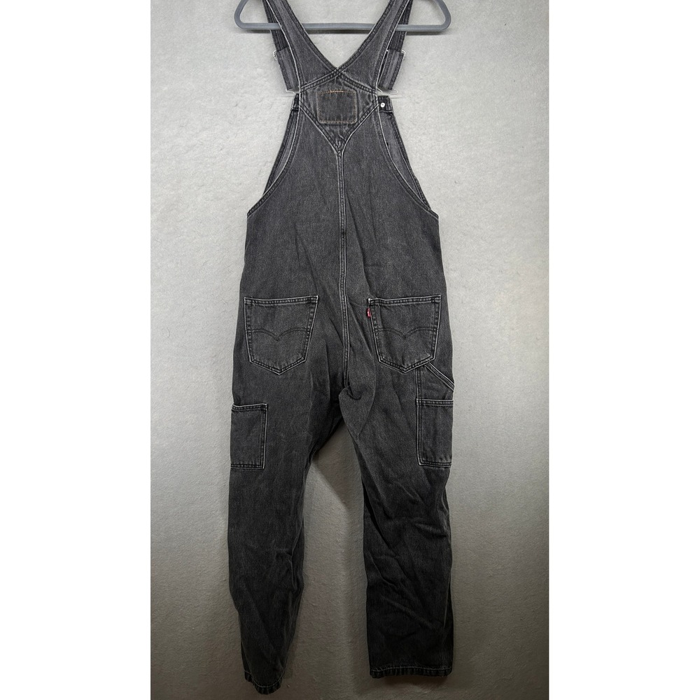 Levis Black Denim Overalls Relaxed Fit Carpenter Dungarees 79107-0006 Small
